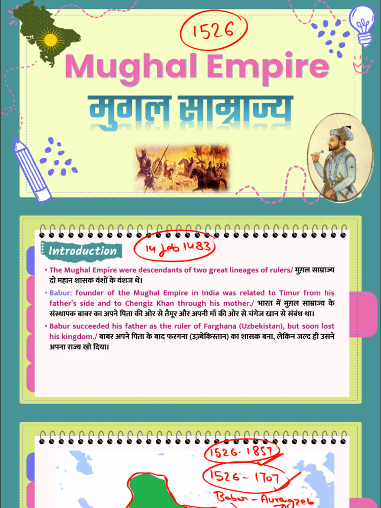 Mughal Empire 01 BOARD PDF | PDF