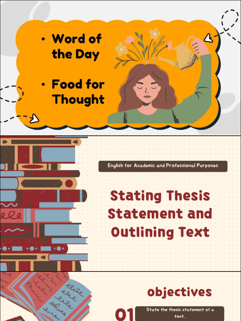 Thesis Statement and Outline (1) | PDF | Thesis | Essays