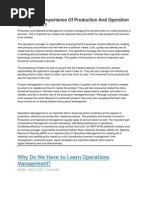 Download What is the Importance of Production and Operation Management by Ivon Carpio SN98988923 doc pdf