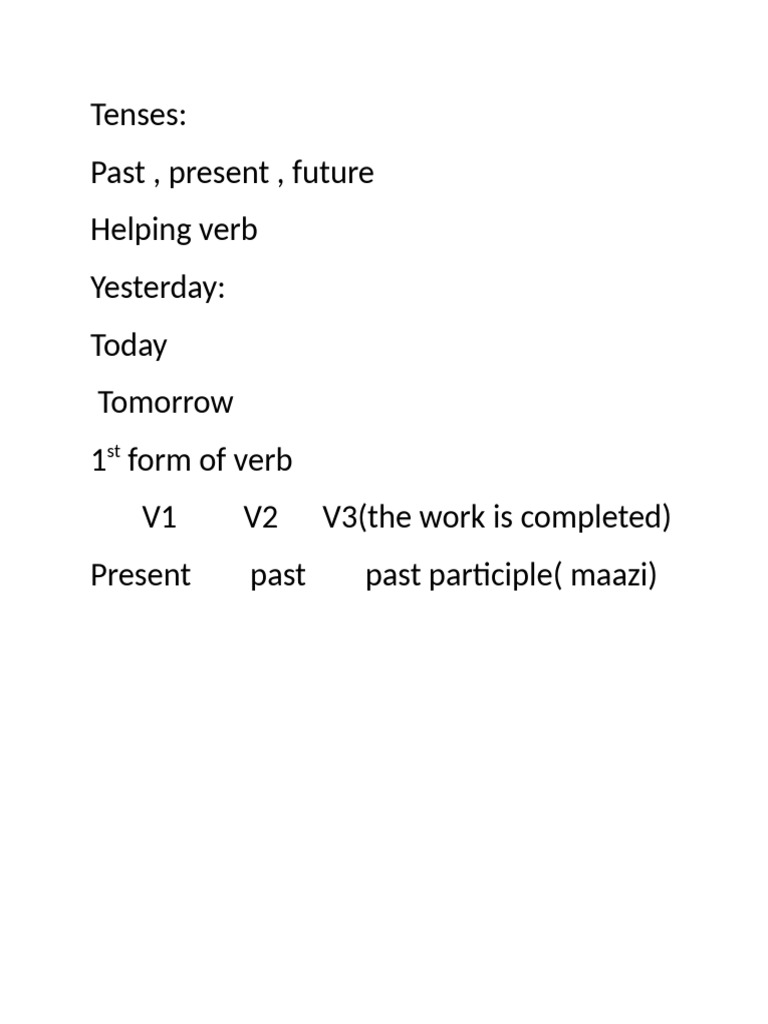 Tenses | PDF