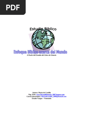Estudio Biblicos Acerca Del Mundo