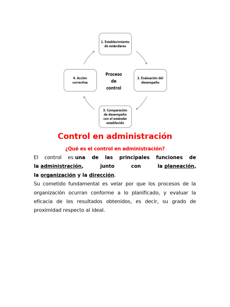 Control Administrativo | PDF | Gestión del talento | Gestión de ...