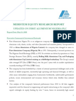 Meristem Equity Research Report- First Aluminium Plc
