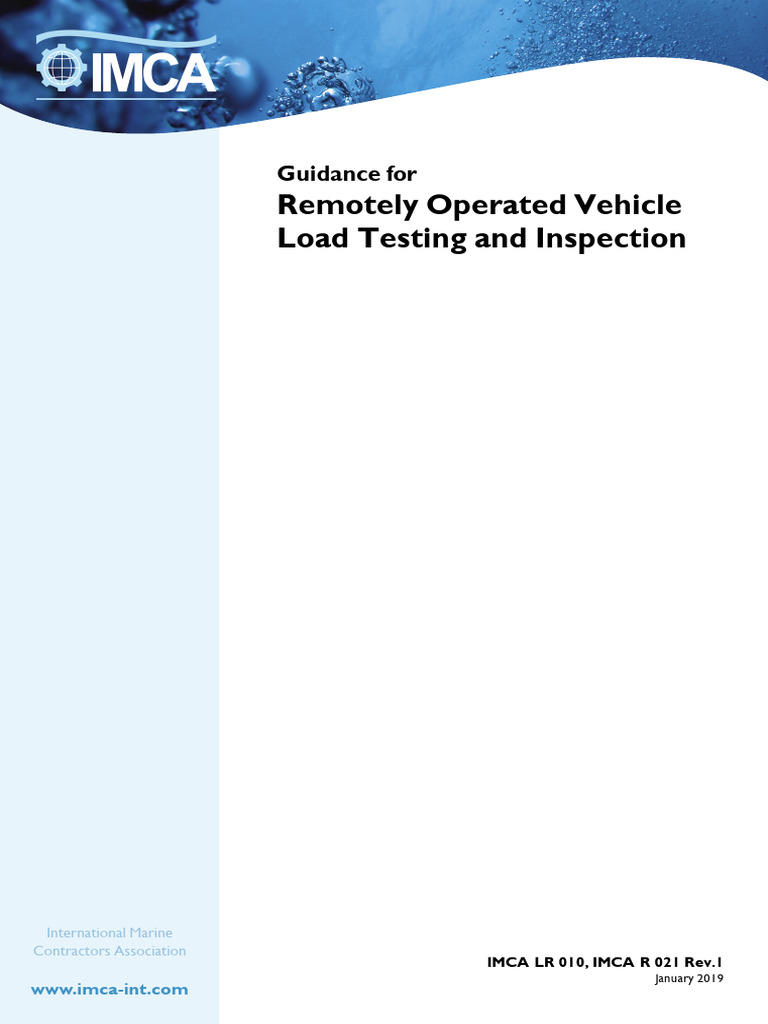 IMCA-Publication-378 - Guidance For Remotely Operated Vehicle Load ...
