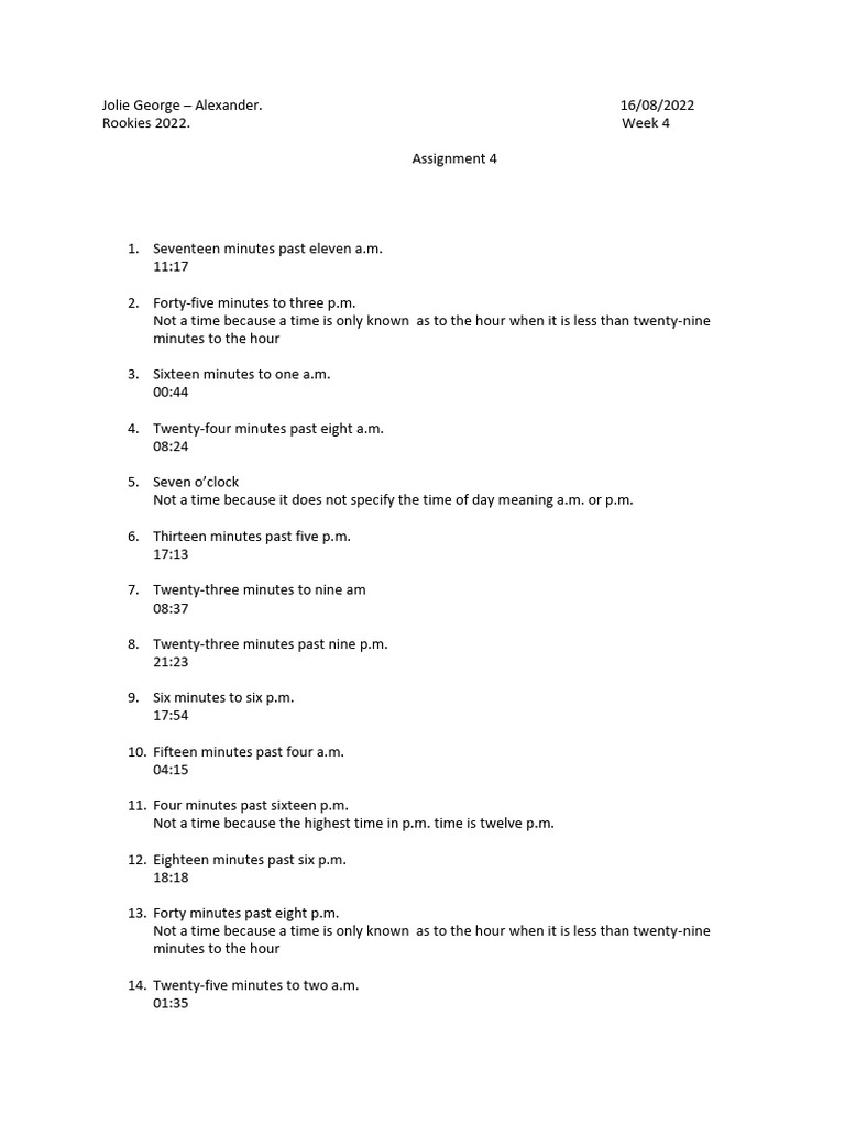 Assignment 4 | PDF