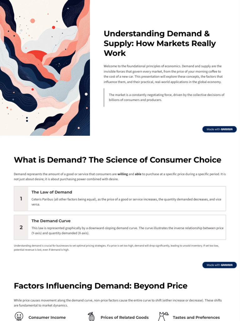 Understanding Demand and Supply How Markets Really Work | PDF | Demand ...