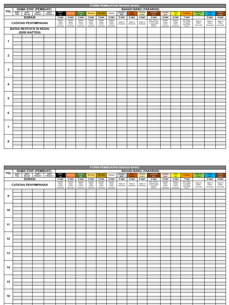 Form Restock 2024 | PDF
