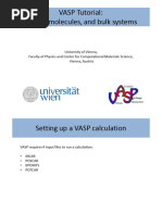 VASP Calculation Setup Guide | PDF | Electronic Band Structure