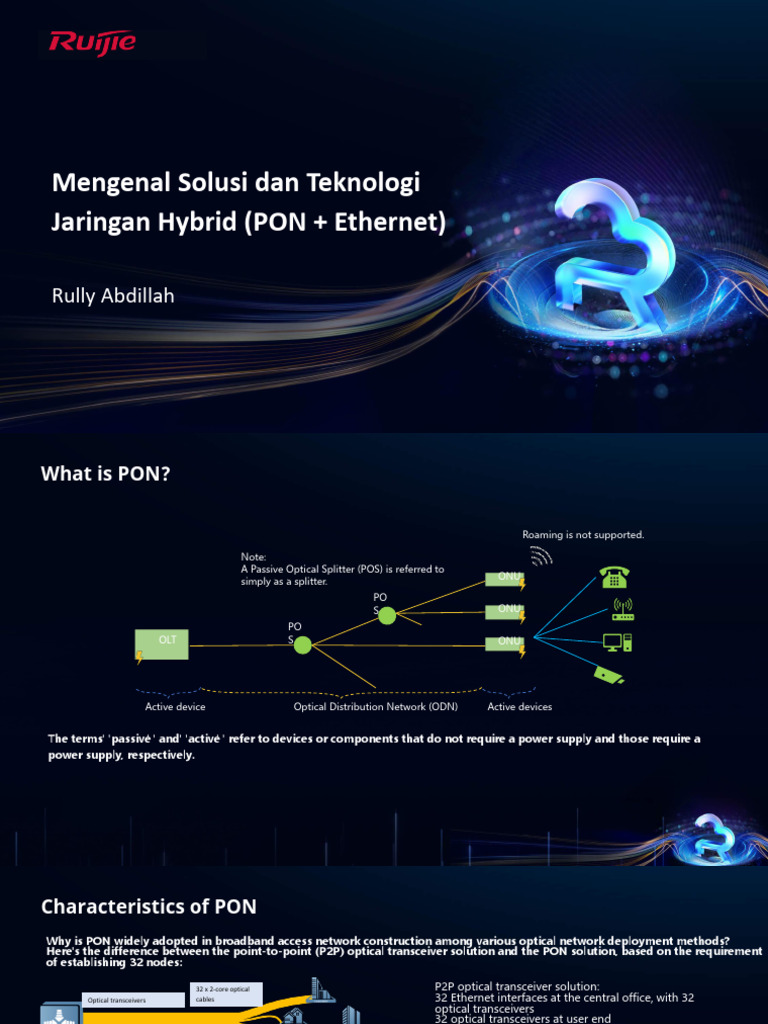 IDN Networker - Ruijie - Hybrid Elighten Solution | PDF | Fiber To The ...