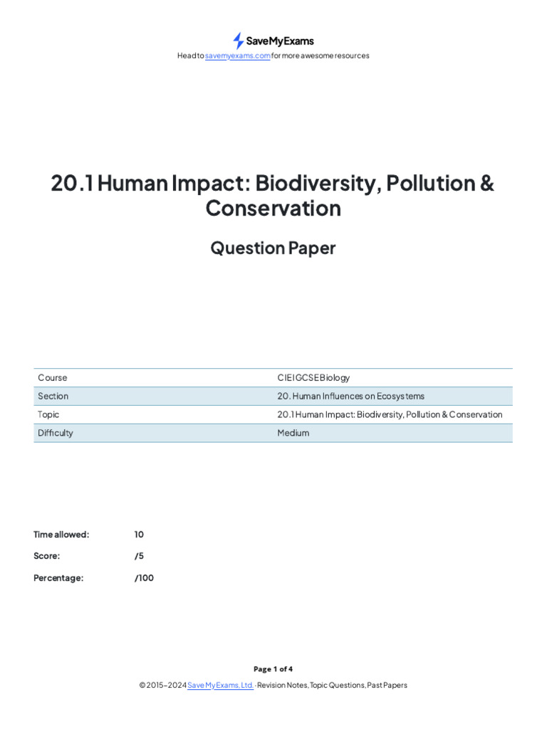 _Oxba_cdNmStJiWK | PDF | Human Impact On The Environment | Sulfur