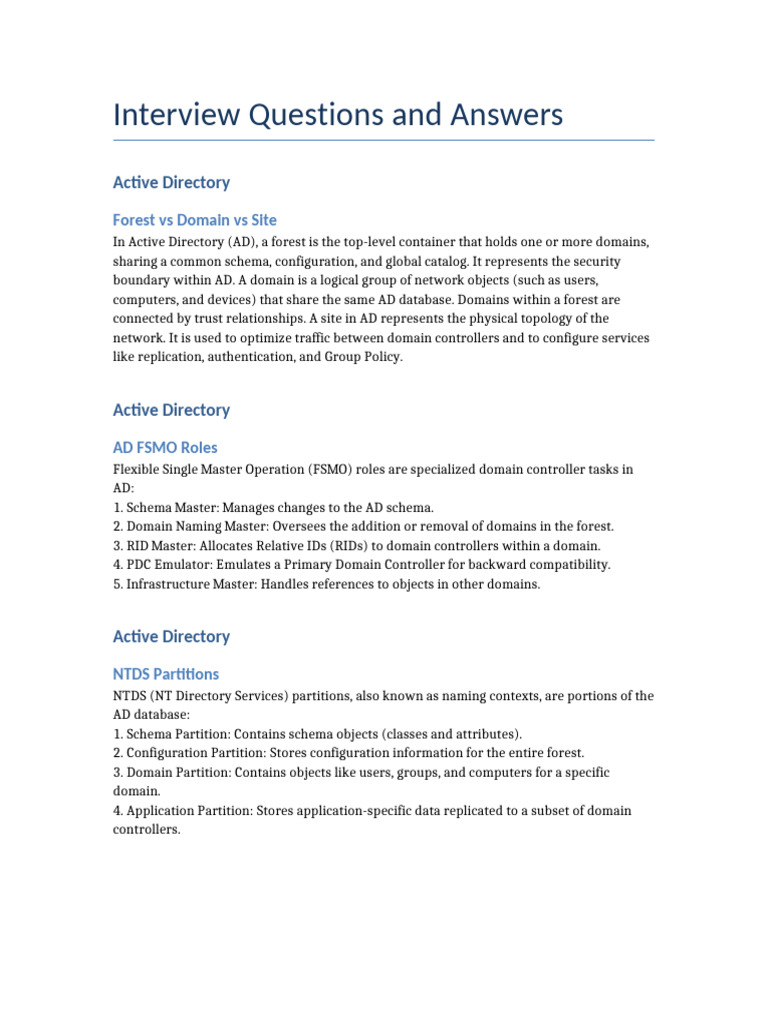 Interview Questions Answers | PDF