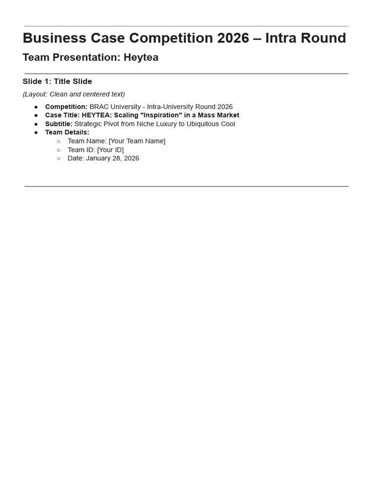 Business Case Competition 2026 - Intra Round Copy 5 | PDF | Private ...