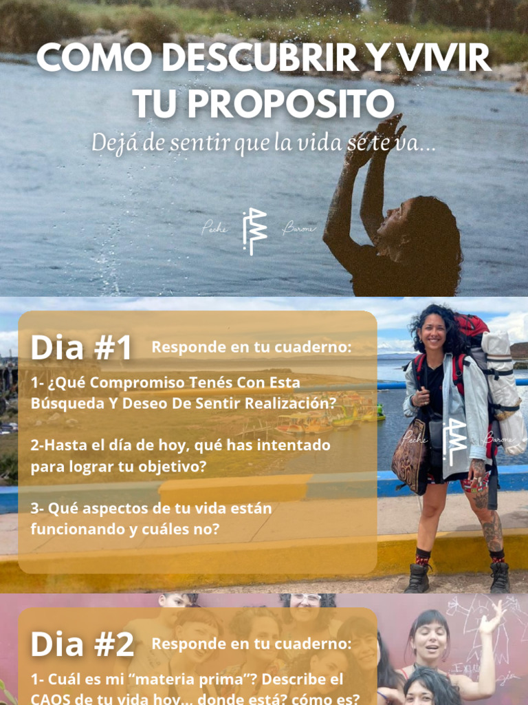 Como Descubrir y Vivir Tu Proposito - Cuadernillo | PDF