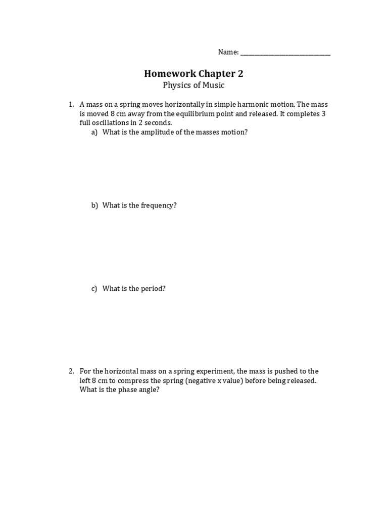 Homework Ch2 | PDF