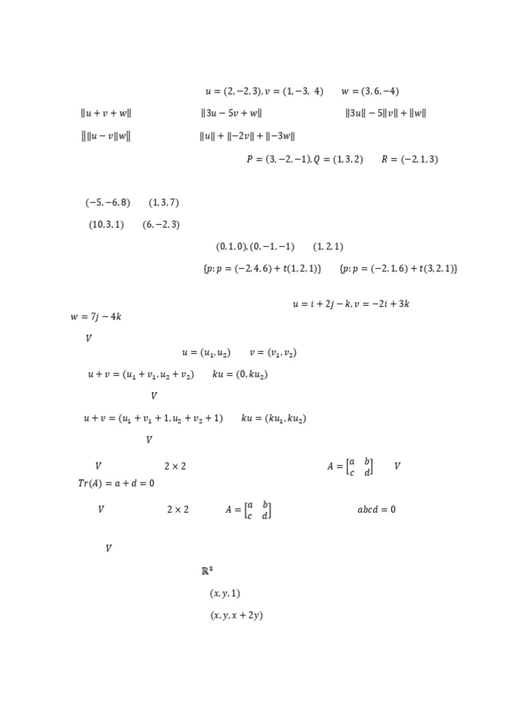 Assignment LA2 | PDF | Linear Subspace | Basis (Linear Algebra)