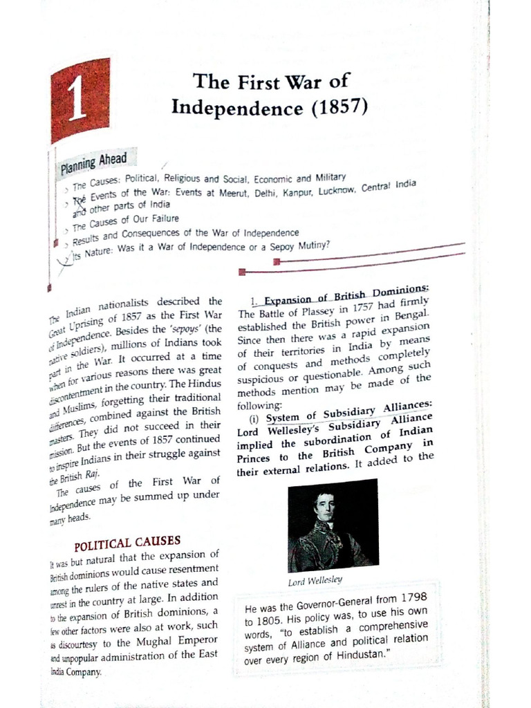 The First war of independence(1857) | PDF
