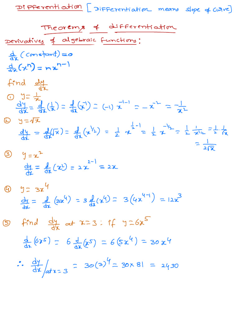 2) Differentiation,Maxima & Minima ,Integration | PDF | Integral | Area