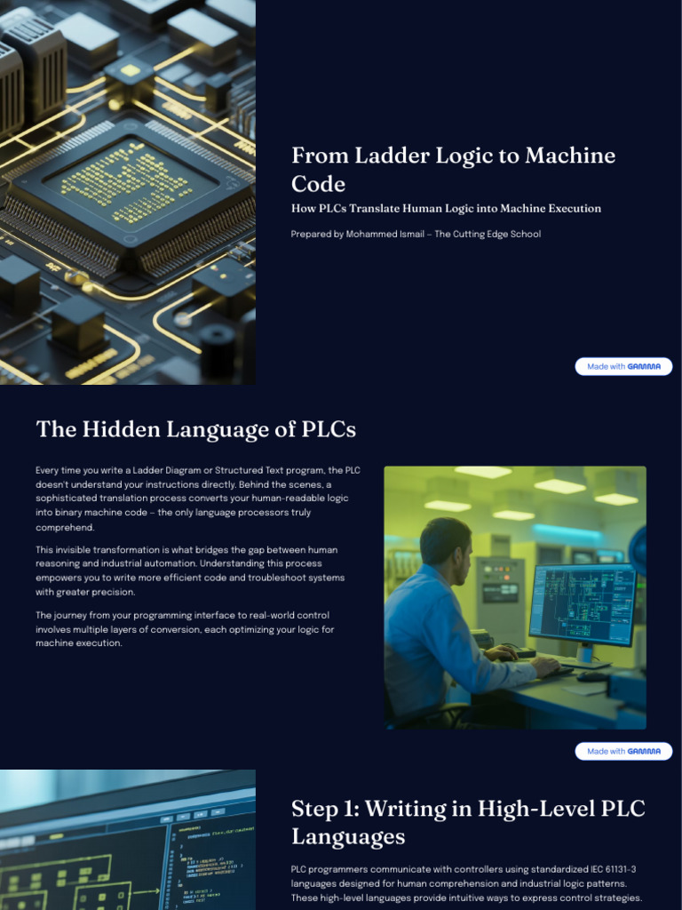 From Ladder Logic To Machine Code | PDF | Programmable Logic Controller ...