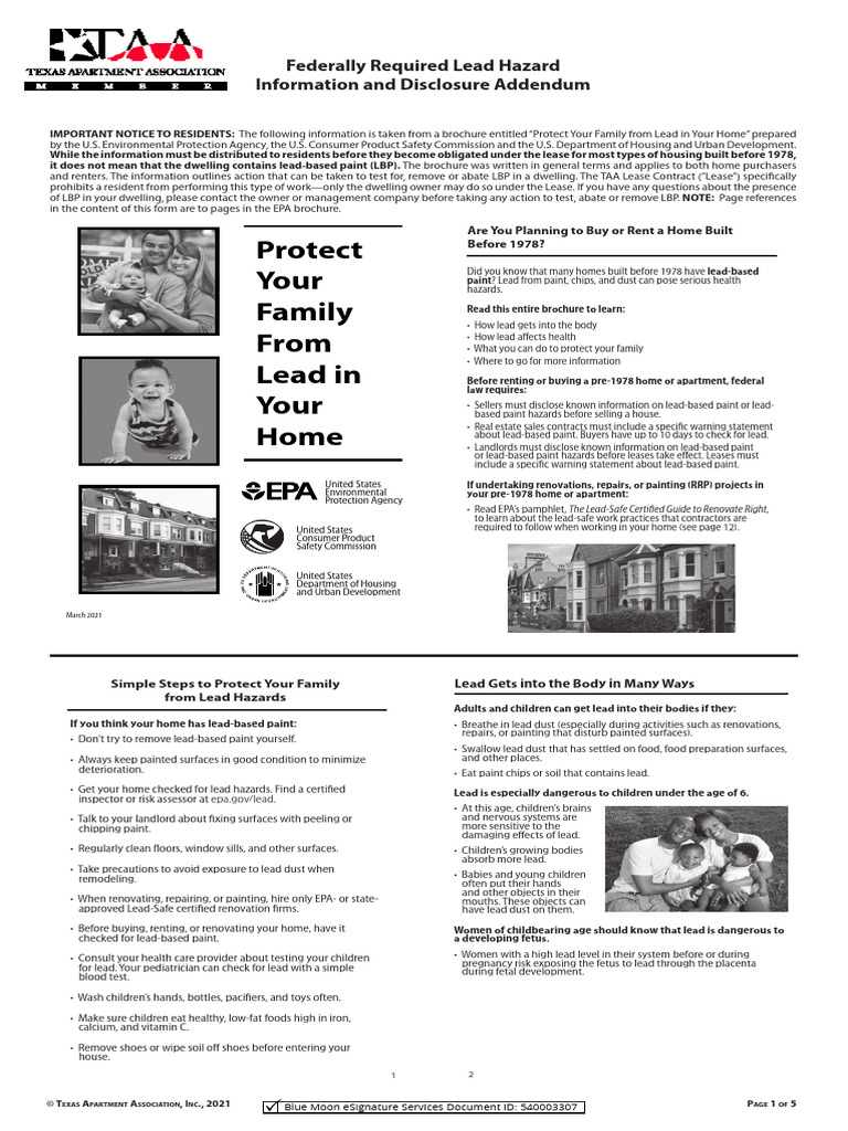 AG210 Robert Lease 2 | PDF | Lead | Renovation