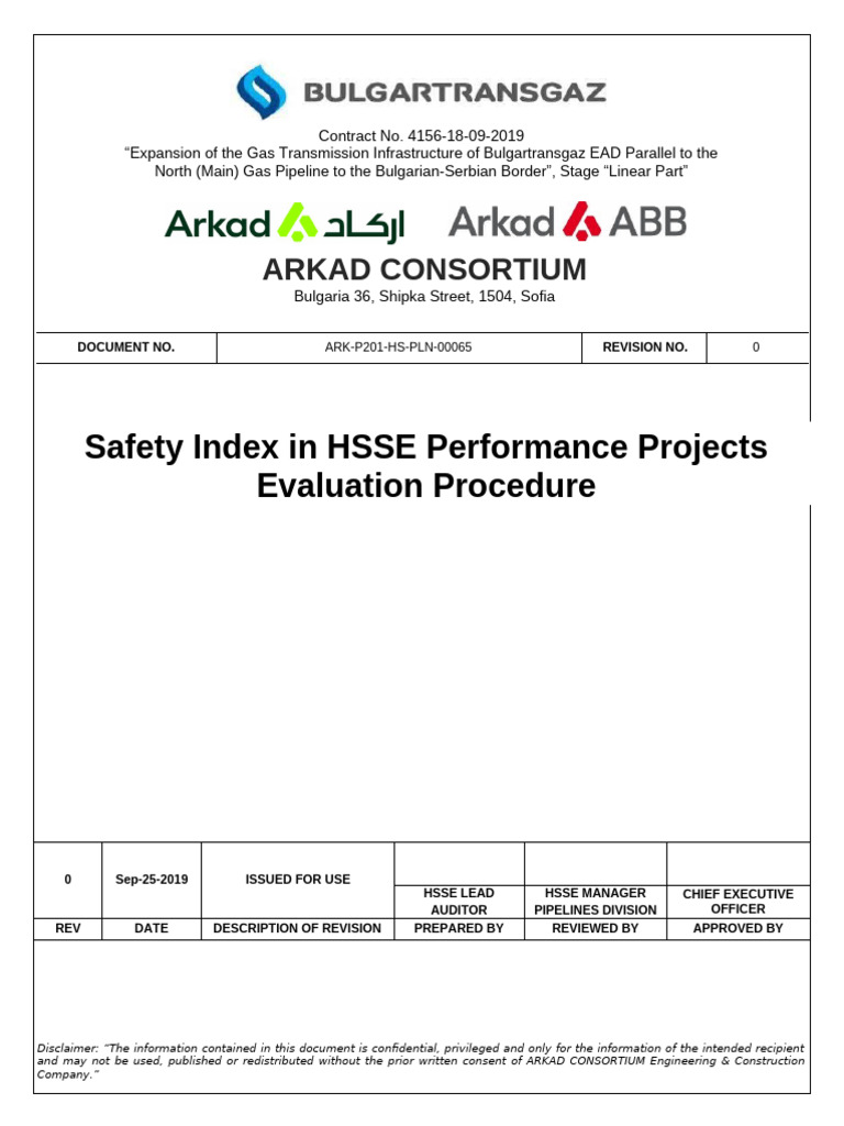 ARK-P201-HS-PRO-00065_Safety Index in HSSE Performance Projects ...