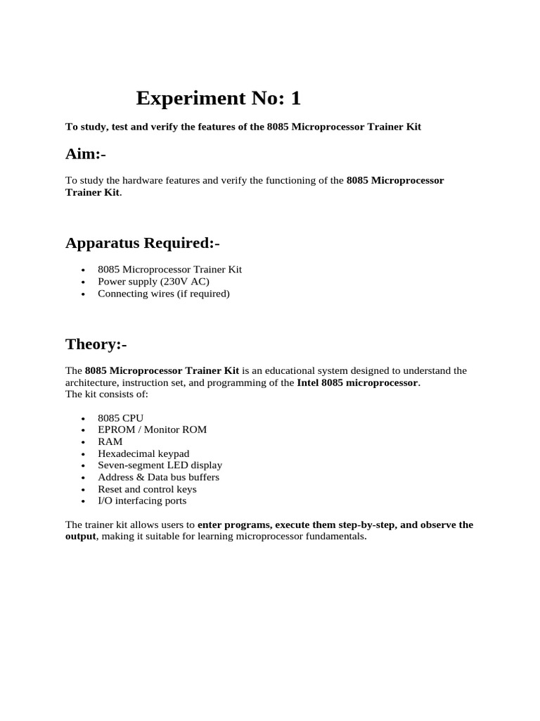 Experiment No 01 | PDF | Computer Program | Programming