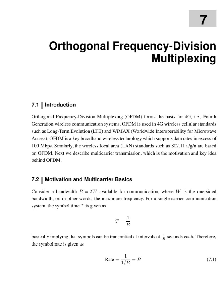 Module 2 - Part2 | PDF | Orthogonal Frequency Division Multiplexing | 4 G