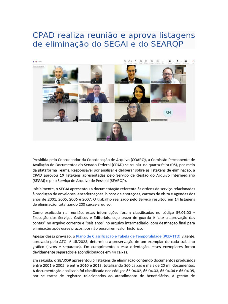 Matéria CPAD | PDF