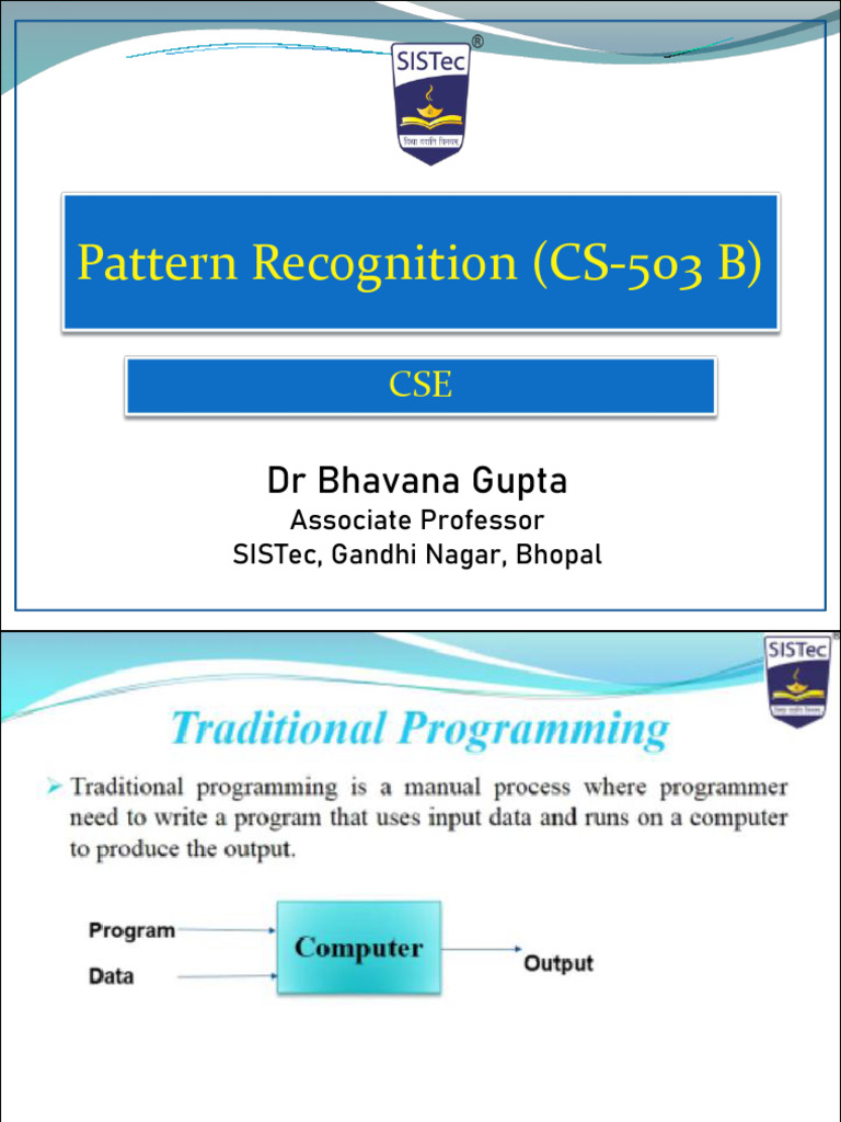 Unit 1 | PDF | Machine Learning | Pattern Recognition