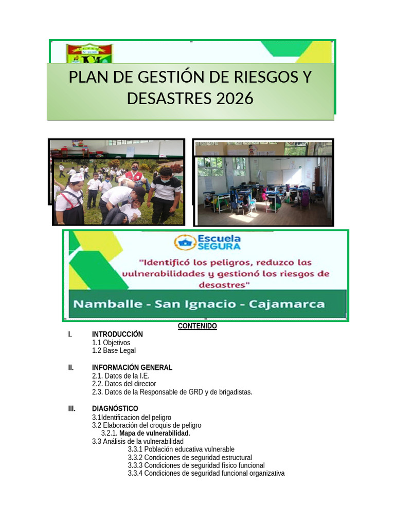 8 Plan de Gestión de Riesgos 2025 | PDF | Inundar | Sustentabilidad