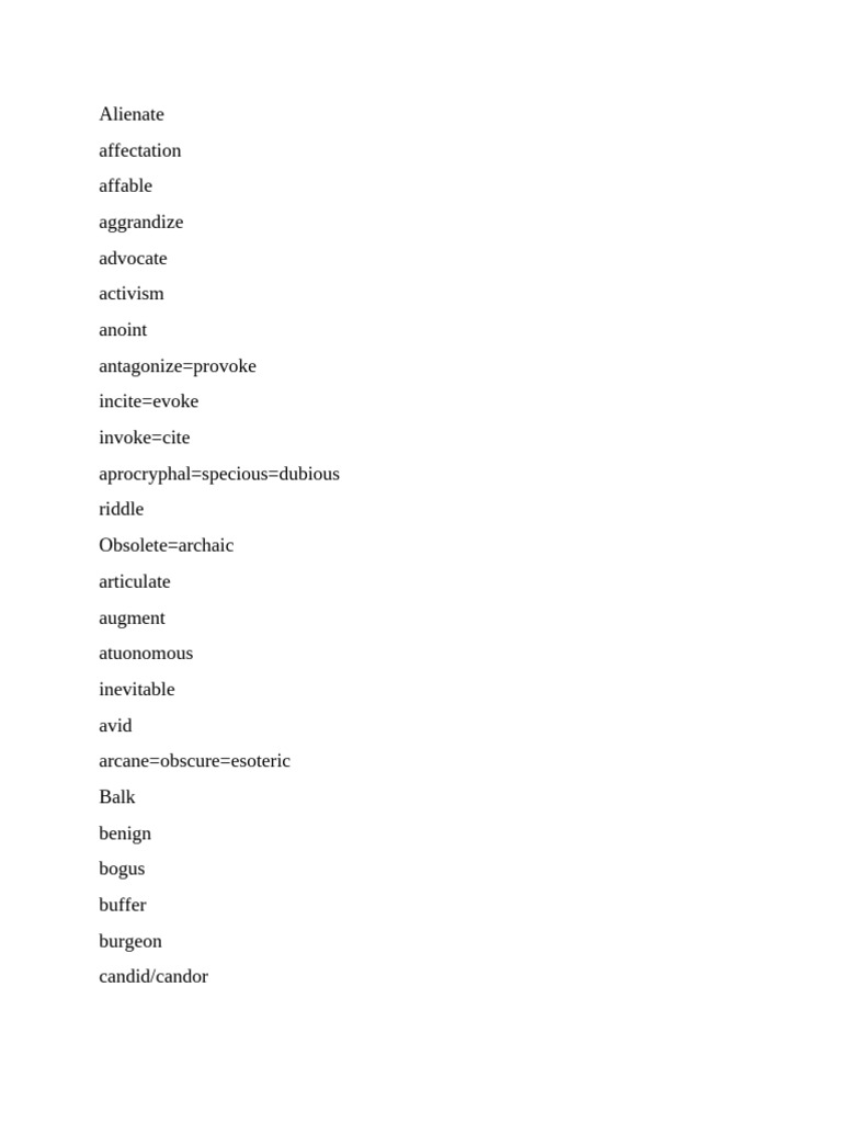 Problematic Words | PDF