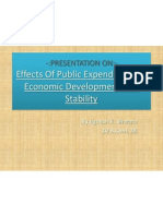Effects of Public Expenditure On Economic Development and Stability