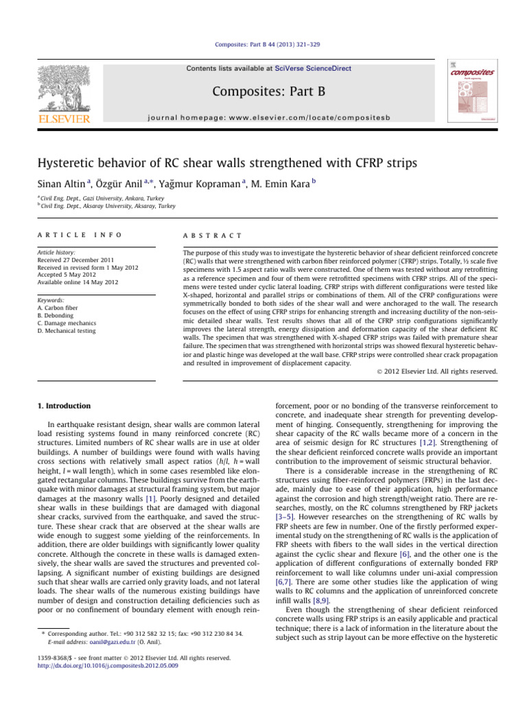 j.compositesb.2012.05.009 | PDF | Strength Of Materials | Fracture