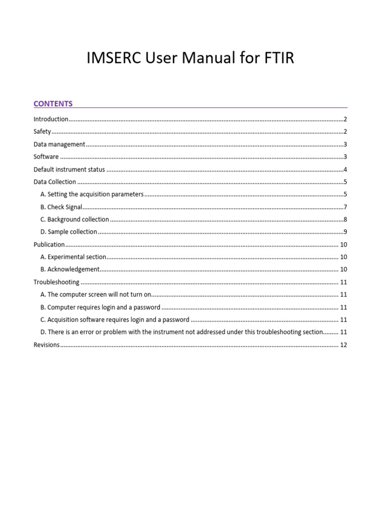 PCM Instruments Ftir User Manual | PDF | Computer File | Differential ...