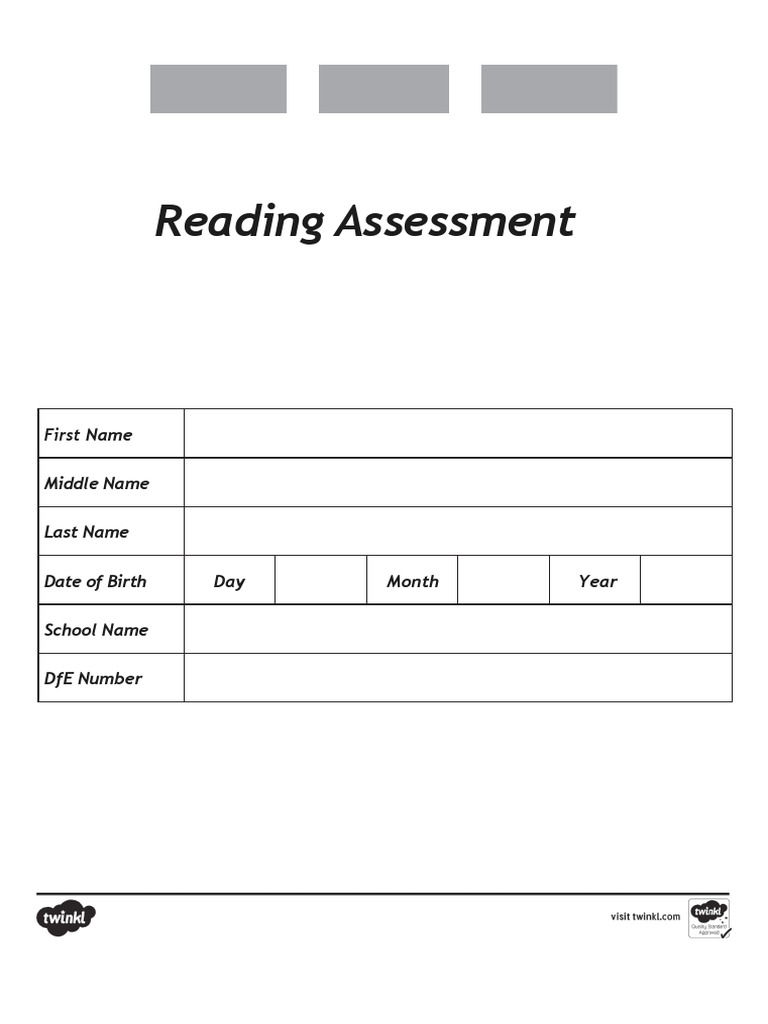 Reading Assessment Questions | PDF | Poetry