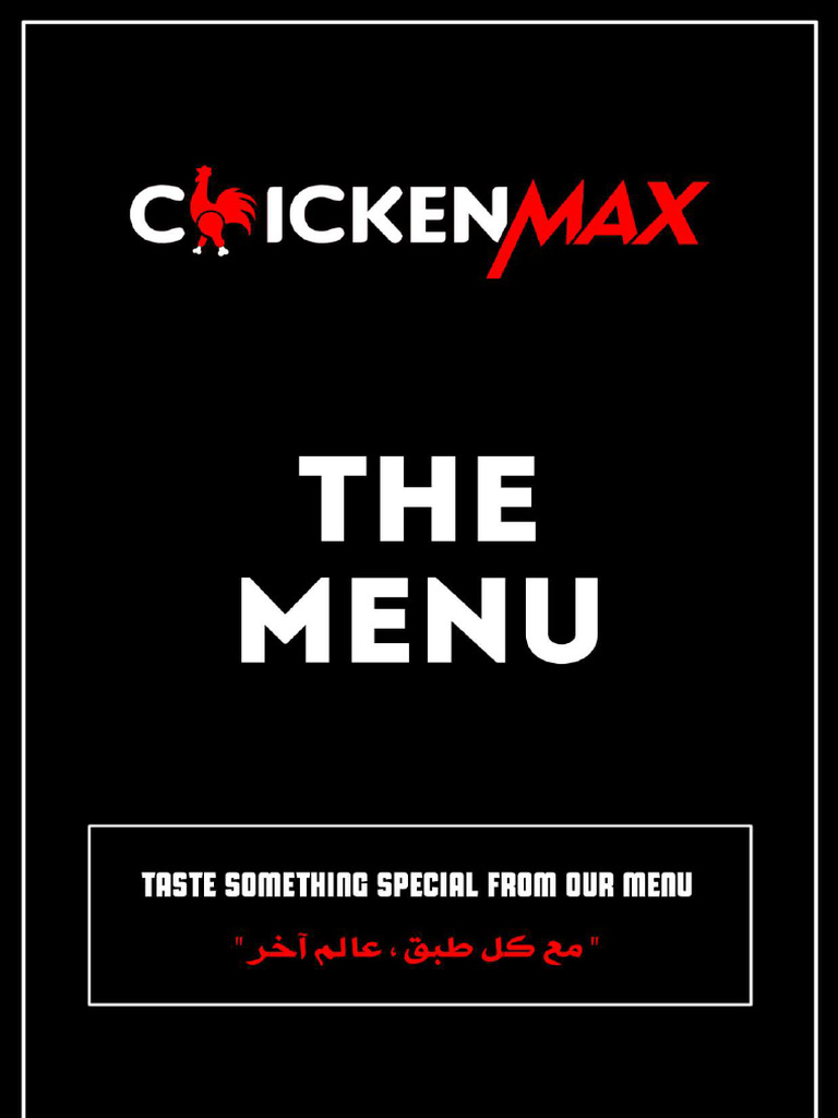 Chicken Max Menu | PDF