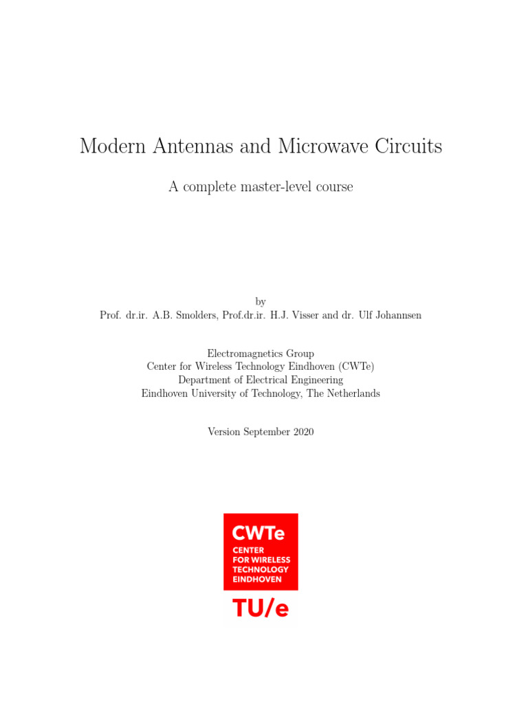 Modern Antennas Microwave Circuits 2020 | PDF | Antenna (Radio) | Radio