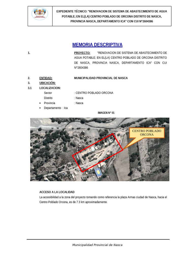 02 MEMORIA+DESCRIPTIVA_20240222_192329_652 | PDF | Agua | Alcantarillado