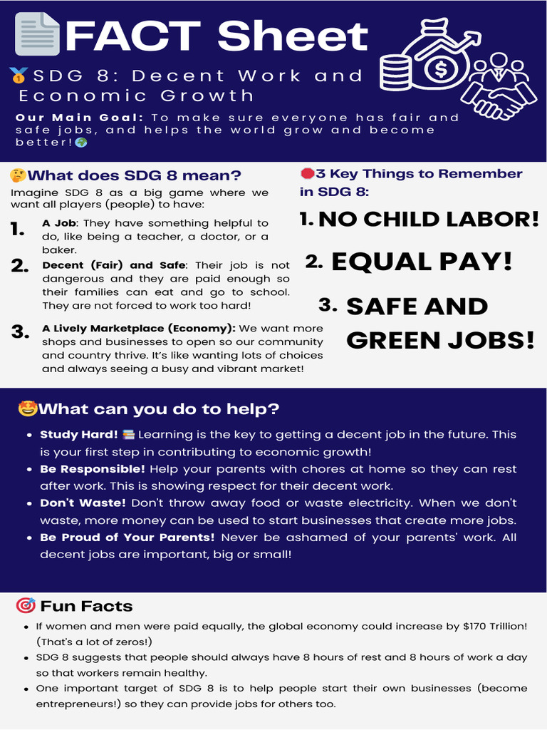 Fact Sheet SDG 8 - Isaiah Hong | PDF