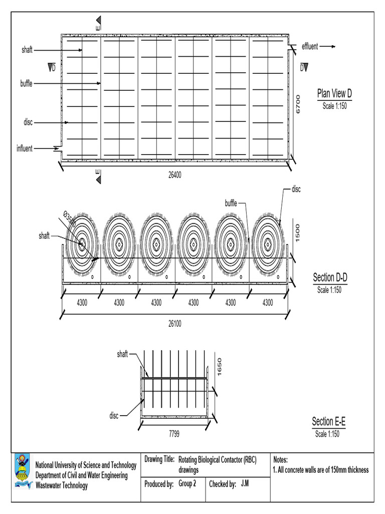 Wastewater Treatment Plant-RBC System | PDF | Fresh Water | Water Supply