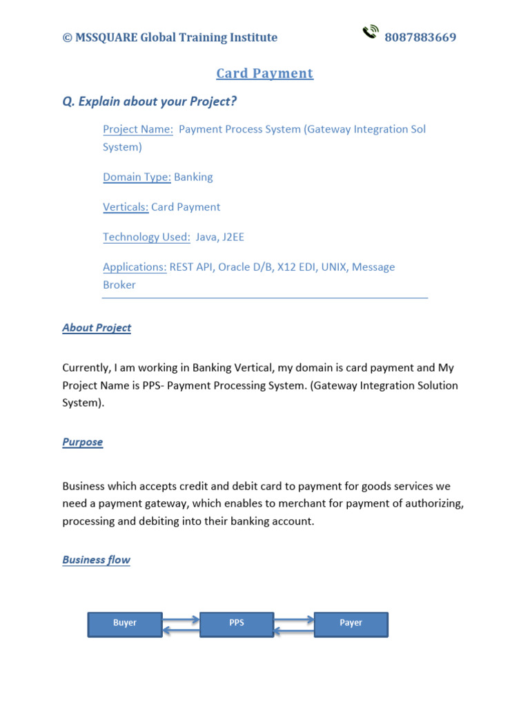 PPS - Card Payment Gateway Project | PDF | Payments | Electronic Data ...