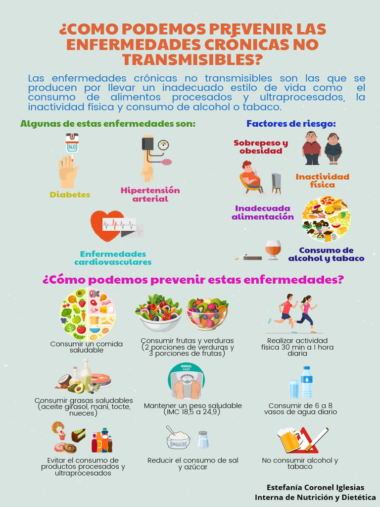¿Cómo Podemos Prevenir Las Enfermedades Crónicas No Transmisibles | PDF