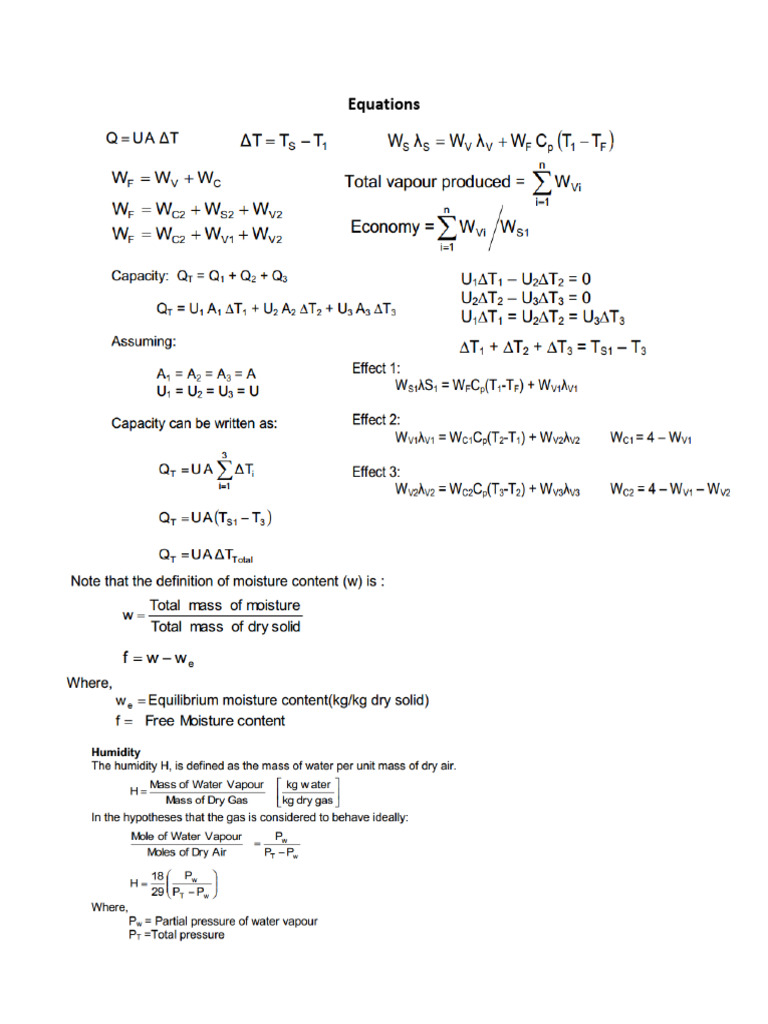 Equations | PDF
