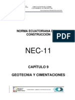Norma Ecuatoriana de La Construccion Cap9 Geotecnia y Cimentaciones