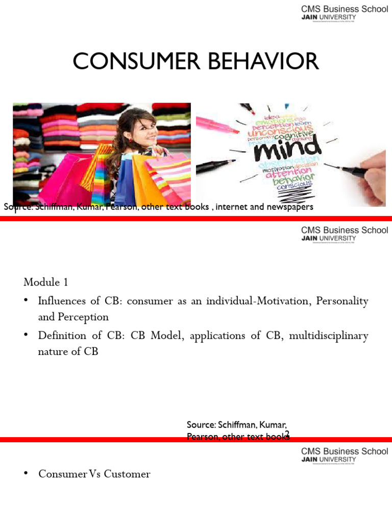 CB Study Material | PDF | Consumer Behaviour | Market Segmentation