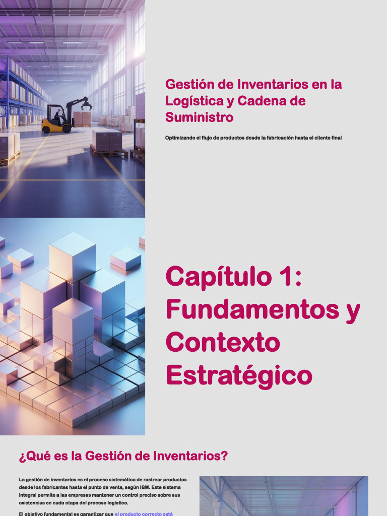 Gestion de Inventarios en La Logistica y Cadena de Suministro 1 | PDF ...