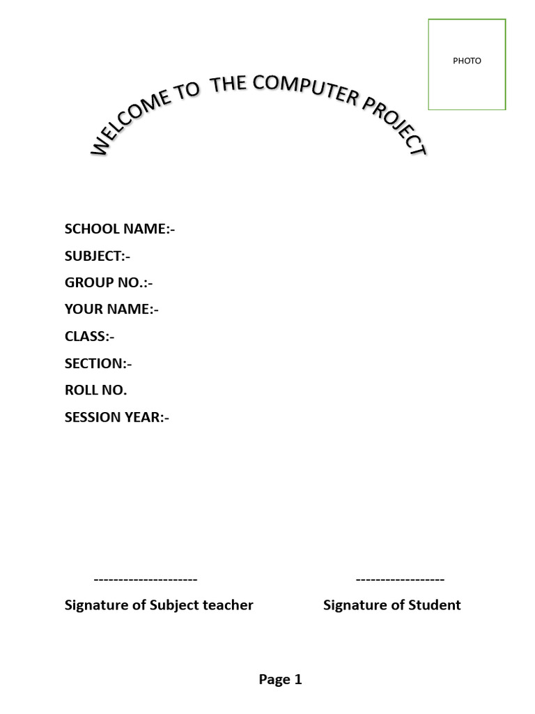 Project Formate | PDF