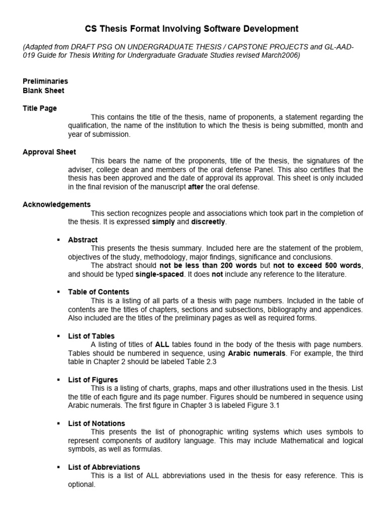 97413974-Thesis-Format-With-SD-BSCS | PDF | Thesis | Hypothesis