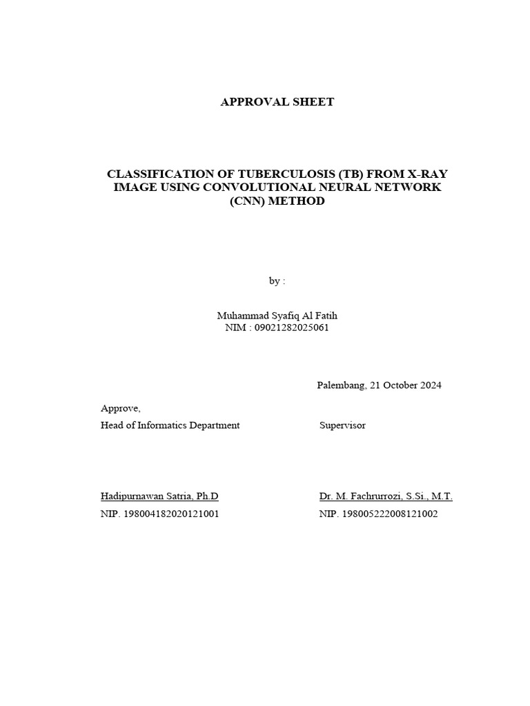 Approval Sheet | PDF