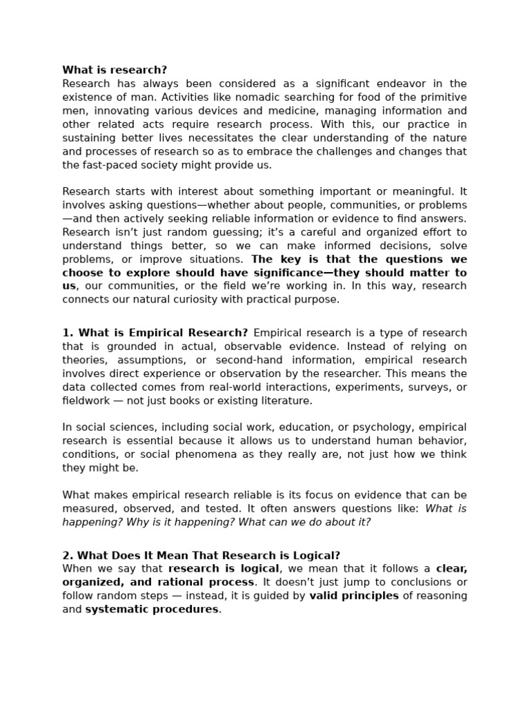 SW Research Method Handout | PDF | Causality | Social Work