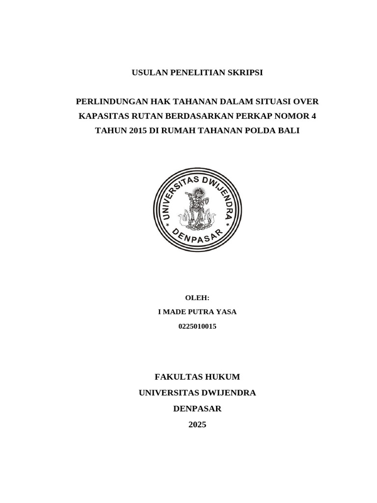Proposal Made Putra Yasa Ujian Tanggal 21 Nov 2025 | PDF
